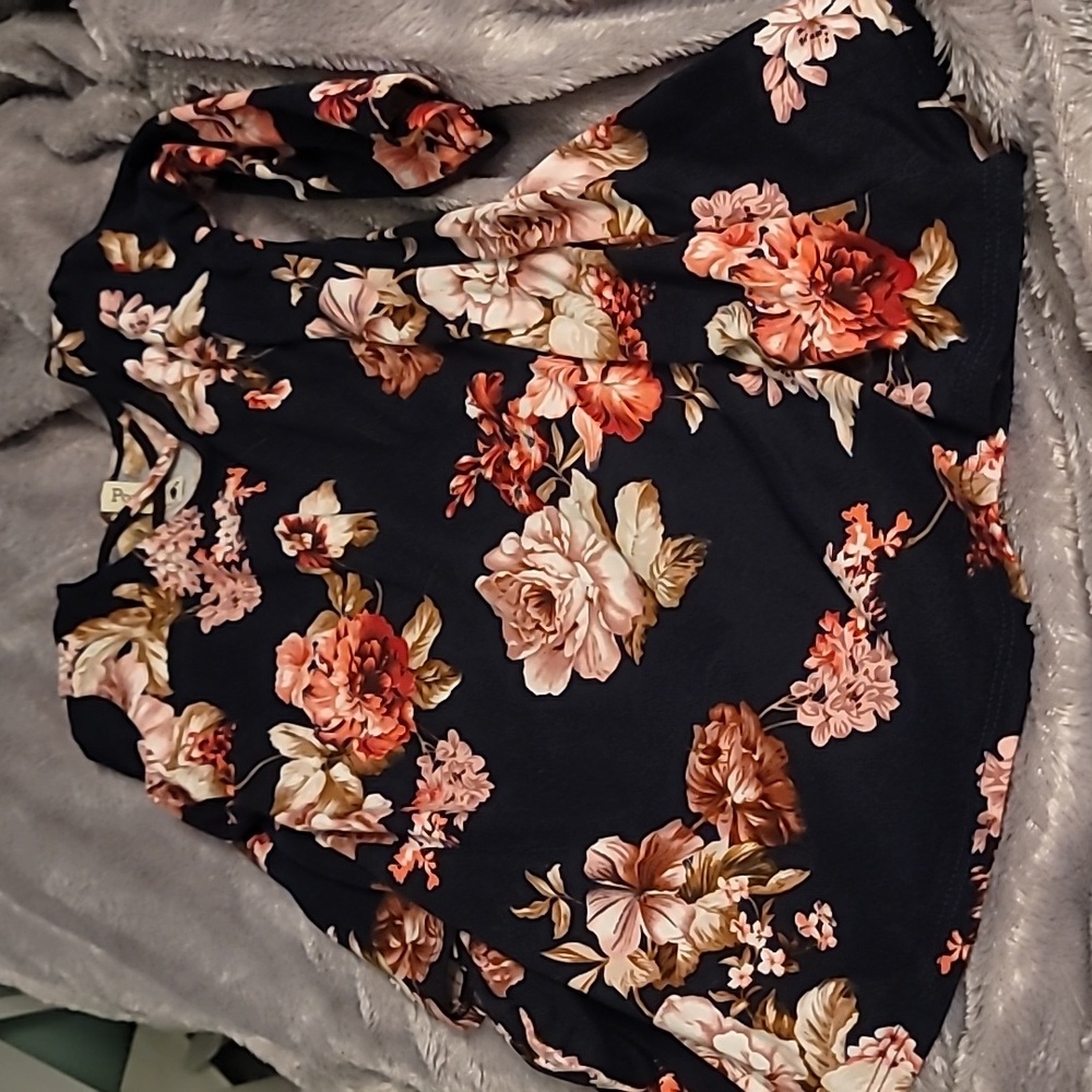 Long sleeved floral dress